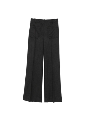 Victoria Beckham flannel wide-leg trousers - Grey