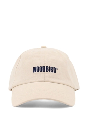 Woodbird Core embroidered-logo cotton cap - Neutrals