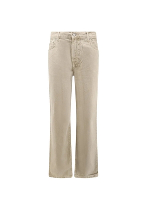 Woodbird Leroy Base logo-patch jeans - Neutrals