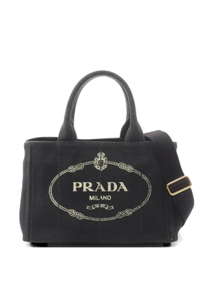 Prada Pre-Owned 2000s Canapa logo-print tote bag - Black
