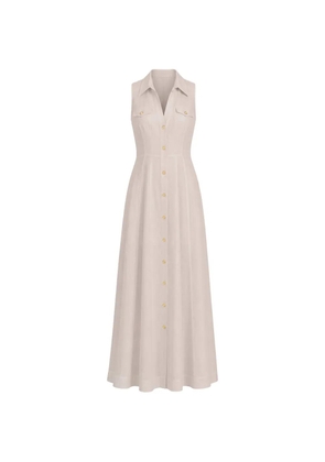 alice + olivia Kendall linen maxi dress - Neutrals