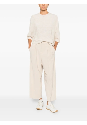 ROSSI Noa cropped trousers - Neutrals