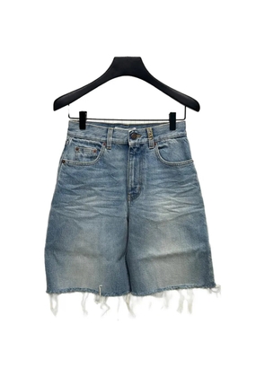 Chloé frayed faded shorts - Blue