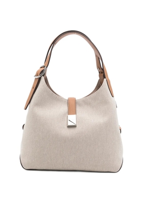 Kate Spade leather-trim canvas tote bag - Neutrals