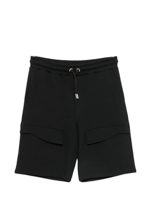 Les Hommes Urban cargo drawstring track shorts - Black