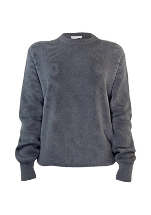 Brunello Cucinelli ribbed-knit sweater - Grey