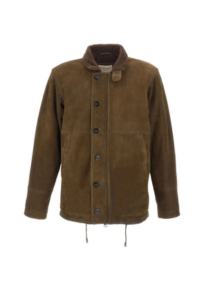 VOLFAGLI Brera Buccio suede jacket - Brown