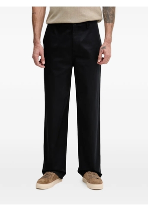 Armani Exchange logo-plaque straight-leg trousers - Blue
