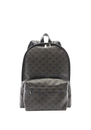 Celine Pre-Owned 2010-2026 Medium Triomphe Coated Canvas backpack - Brown