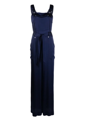 Alberta Ferretti contrasting-stitch jumpsuit - Blue