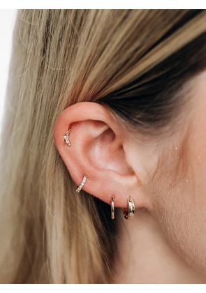Anzie Cleo Croissant diamond earring - Gold