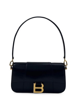 Balenciaga Hourglass logo-plaque shoulder bag - Black
