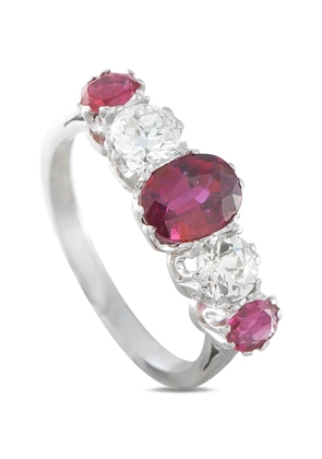 LB Exclusive ruby and diamond ring - Silver
