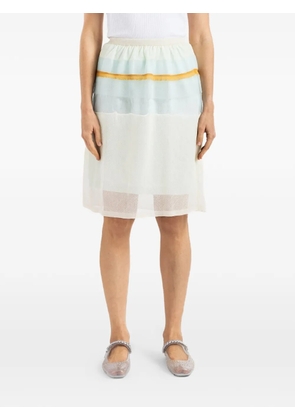 Bielo stripe-detail midi skirt - Blue