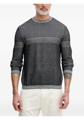 Armani Exchange geometric-pattern sweater - Grey