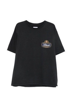 RHUDE logo-print cotton T-shirt - Black