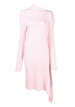 Marques'Almeida asymmetric knitted dress - Pink