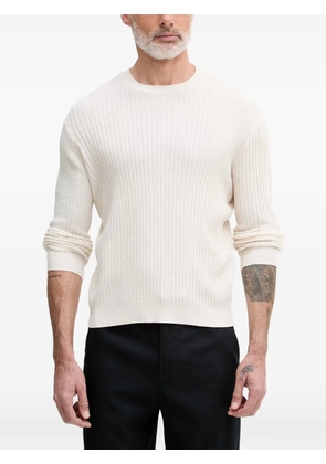 Armani Exchange ribbed-knit sweater - Neutrals
