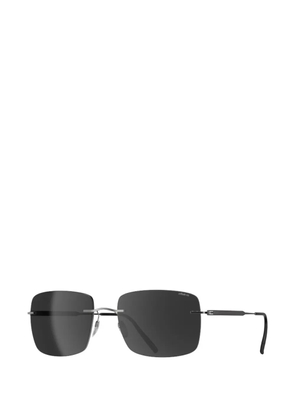 Silhouette rimless rectangle-frame sunglasses - Silver