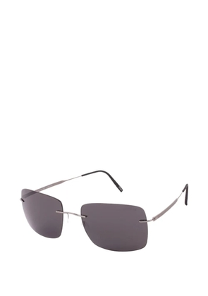 Silhouette rimless rectangle-frame sunglasses - Silver