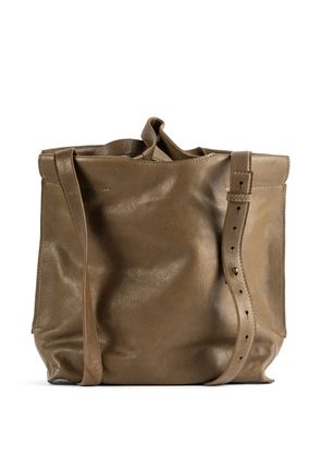 bea mombaers S Shopper Matte leather tote bag - Green