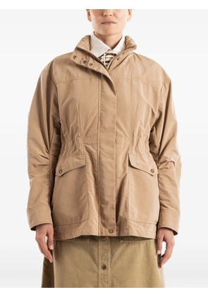Moncler Nades drawstring-waist parka - Neutrals