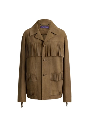 Ralph Lauren Collection Perce fringe-trim jacket - Brown