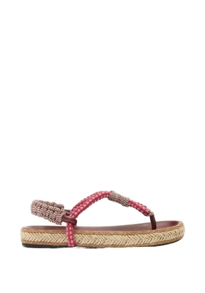 ISABEL MARANT Gypso braided sandals - Pink
