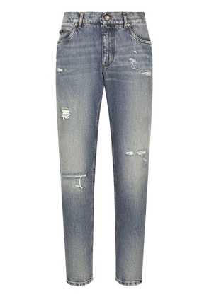Dolce & Gabbana straight-leg cotton jeans - Blue