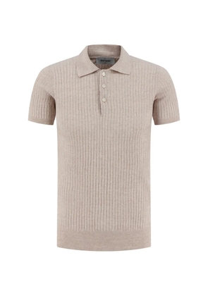 Gran Sasso ribbed-knit polo shirt - Neutrals