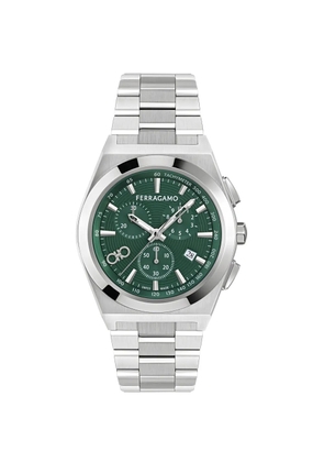 Ferragamo Vega Upper East Chrono 40mm watch - Green