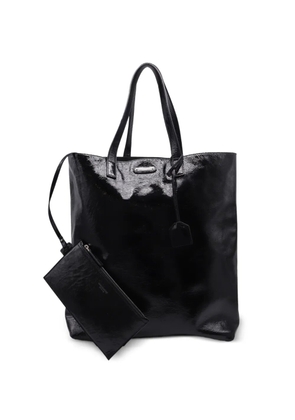 Saint Laurent Pre-Owned Bold Shopping patent leather tote bag - Black