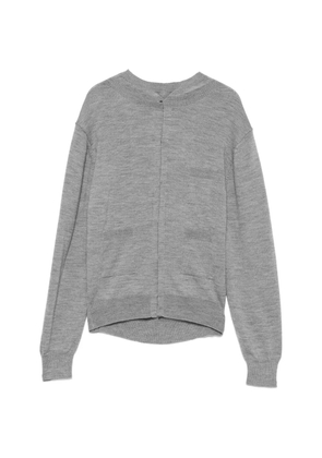 Marie Adam-Leenaerdt button-up cut-out cardigan - Grey