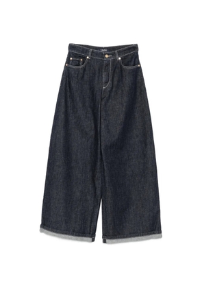 'S Max Mara wide-leg turn-up jeans - Blue