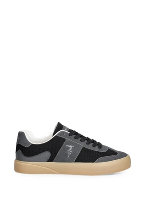 Trussardi panelled lace-up sneakers - Black