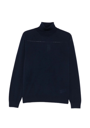 Canali roll-neck sweater - Blue