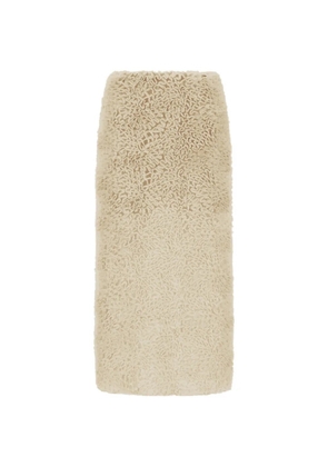 Herno georgette straight skirt - Neutrals