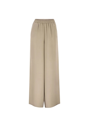Max Mara wide-leg silk palazzo pants - Neutrals