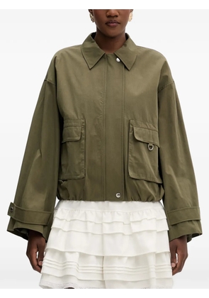 Isabelle Blanche zip-up pocket-detail jacket - Green