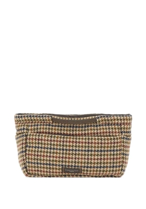 GIANNI CHIARINI Bags in Bag houndstooth wool-blend clutch bag - Neutrals