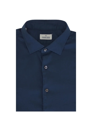 Alessandro Gherardi classic-collar curved-hem shirt - Blue