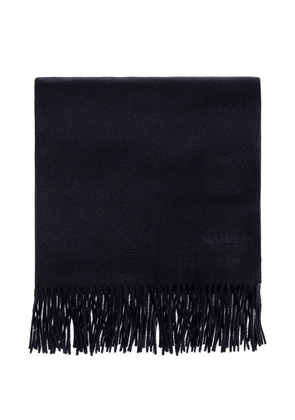 Max Mara fringed cashmere scarf - Blue