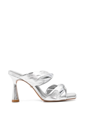 CARRANO twisted-strap square-toe sandals - Silver