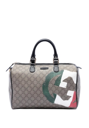 Gucci Pre-Owned 2016-2026 Medium GG Supreme Italian Flag Joy boston bag - Neutrals