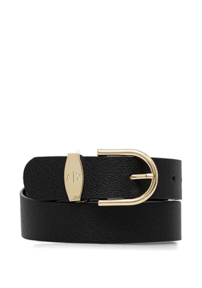 Armani Exchange logo-detail belt - Black