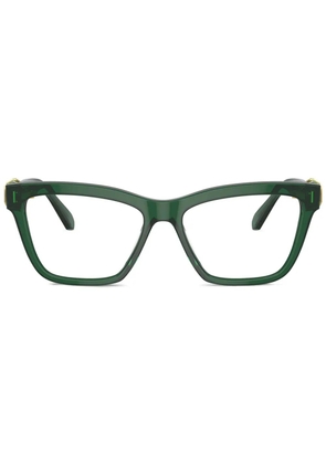 Swarovski Eyewear crystal-embellished glasses - Green