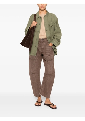 Nili Lotan Shon curved-leg jeans - Brown