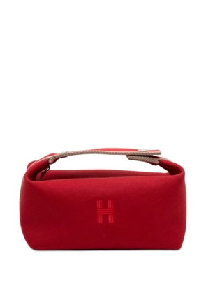 Hermès Pre-Owned 2000-2026 Small Toile Bride A Brac vanity bag - Red