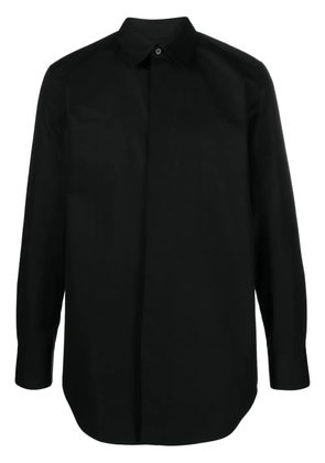 Jil Sander Heavy buttoned cotton shirt - Black