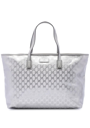 Gucci Pre-Owned 2016-2026 Large GG Imprime tote bag - Silver